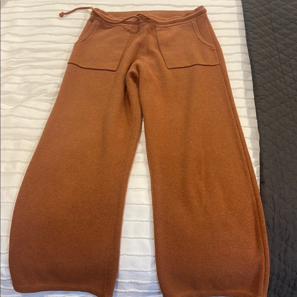 NAADAM Brown Knit Pants